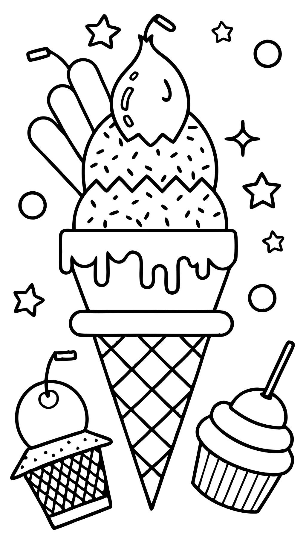 print ice cream coloring pages